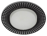 DK LD29 WH/BK Светильник ЭРА декор cо светодиодной подсветкой GX53, белый/черный (30/720)