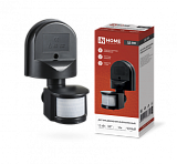 Датчик движения инфракрасный ДД 008 1200Вт 180 гр.12м IP44 черный IN HOME