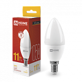 Лампа сд LED-СВЕЧА-VC 11Вт 230В Е14 3000К 1050Лм IN HOME