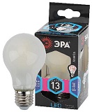Лампочка светодиодная ЭРА F-LED A60-13W-840-E27 frost Е27 / Е27 13Вт филамент груша матовая нейтральный белый свет
