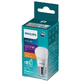 Лампочка светодиодная Philips ESS LEDLustre P45 6Вт 2700K Е27 / E27 шар матовый теплый белый свет