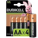 Duracell HR6-4BL 2400mAh/2500mAh предзаряженные (4/40/15000)