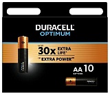 Батарейки Duracell 5014071 АА алкалиновые 1,5v 10 шт. LR6-10BL Optimum