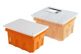 Распаячная коробка СП 120х92х70мм, крышка, IP20, инд. штрихкод, TDM