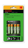 Зарядное устройство для аккумуляторов Kodak USB Overnight charger with 4 x AA 2700 mAh [K4AA/AAA] (6/48/1008)
