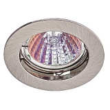KL1 CH Светильник ЭРА литой простой MR16,12V, 50W хром (100/3000)