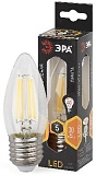 Лампочка светодиодная ЭРА F-LED B35-5W-827-E27 Е27 / Е27 5Вт филамент свеча теплый белый свет