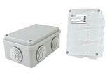 Распаячная коробка ОП 120х80х50мм, крышка, IP55, 6 вх. инд. штрихкод TDM