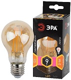 Лампочка светодиодная ЭРА F-LED A60-9W-827-E27 gold Е27 / Е27 9Вт филамент груша золотистая теплый белый свет