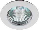 KL1 WH /1 Светильник ЭРА литой простой MR16,12V, 50W белый (100/2100)