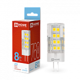 Лампа сд LED-JCD 8Вт 230В G4 6500К 760Лм IN HOME