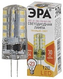 Лампочка светодиодная ЭРА STD LED JC-3W-12V-827-G4 G4 3Вт капсула теплый белый свет
