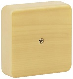 ЭРА Коробка распаячная 75х75х20 (без клеммы) сосна IP40 ЭРА (100/3000)