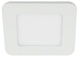 LED 2-6-6K Светильник ЭРА светодиодный квадратный LED 6W  220V 6500K (40/960)