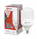 Лампа сд LED-HP-PRO 30Вт 230В Е27 6500К 2850Лм IN HOME