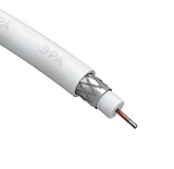 ЭРА Кабель коаксиальный RG-6U, 75 Ом, CCS/(оплётка Al 48%), PVC, цвет белый, бухта 20 м, SIMPLE (20/360)