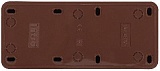 Розетка Intro Quadro 2-205-10 без заземления трехместная 3х2P, 16А-250В, IP20, ОУ, венге