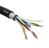 Кабель витая пара ЭРА SIMPLE F/UTP 4x2x24AWG Cat5e CCA PE OUTDOOR 305м