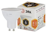 Лампочка светодиодная ЭРА STD LED MR16-6W-827-GU10 GU10 6Вт софит теплый белый свет