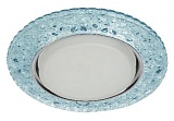 DK LD25 BL/WH Светильник ЭРА декор cо светодиодной подсветкой Gx53, голубой (50/800)