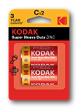 Батарейки Kodak R14-2BL SUPER HEAVY DUTY Zinc [KCHZ-2] (20/200/8400)