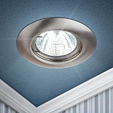 ST3 SN Светильник ЭРА штампованный MR16,12V/220V, 50W сатин никель (200/3000)