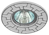 ST5 CH/WH Светильник ЭРА штампованный MR16,12V/220V, 50W белый/хром (100/2800)