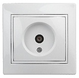 Розетка Intro Plano 1Э-301-01 TV одиночная, СУ, без лапок, белый