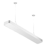 Светильник светодиодный Geometria ЭРА Block SPO-111-W-40K-060 60Вт 4000К 7200Лм IP40 1200*300*60 белый подвесной