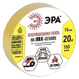 ЭРА ПВХ-изолента 15мм*20м желтая (10/200/8000)