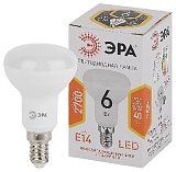 Лампочка светодиодная ЭРА STD LED R50-6W-827-E14 Е14 / E14 6Вт рефлектор теплый белый свет