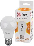 Лампочка светодиодная ЭРА STD LED A60-9W-827-E27 E27 / Е27 9Вт груша теплый белый свет
