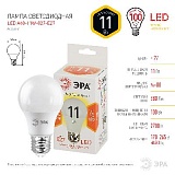 Лампочка светодиодная ЭРА STD LED A60-11W-827-E27 E27 / Е27 11 Вт груша теплый белый свет