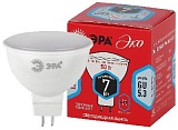 Лампочка светодиодная ЭРА RED LINE ECO LED MR16-7W-840-GU5.3 GU5.3 7Вт софит нейтральный белый свет
