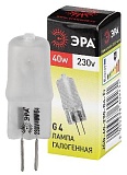 Лампочка галогенная ЭРА G4-JCD-40W-230V-FR G4 40Вт капсула матовая теплый белый свет