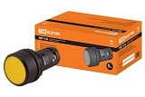 Кнопка SB7-CA55 с возвратом, 1НО+1НЗ, d22 мм, желтая, IP54 TDM