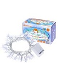 Гирлянда светодиодная "Снежинки" 50LED, 5м, 8 режимов, многоцвет., прозр. шнур, 250 В, TDM