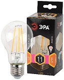 Лампочка светодиодная ЭРА F-LED A60-11W-827-E27 Е27 / Е27 11Вт филамент груша теплый белый свет