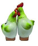 GKS53-04 GREEN APPLE Ороситель декоративный Куры  6*6*15.5 (12/144/1152)