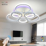 Светильник потолочный светодиодный Rivoli Paula 6088-106 с пультом 138 Вт + 8 Вт 4000К - 6000К LED модерн