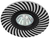 DK LD32 BK /1 Светильник ЭРА декор cо светодиодной подсветкой MR16, 220V, max 11W, черный (50/1000)