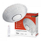 Светильник сд COMFORT CRYSTAL 75Вт 230В 3000-6500K 6000Лм 505x125мм с пультом ДУ IN HOME