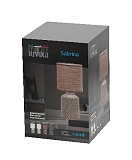 Настольная лампа Rivoli Sabrina D7043-502 1 * Е14 40 Вт керамика черная с абажуром