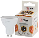 Лампочка светодиодная ЭРА STD LED MR16-12W-827-GU10 GU10 12Вт софит теплый белый свет