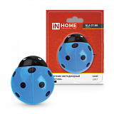 Ночник сд NLA 07-BB ЖУЧОК синий с выкл 230В IN HOME