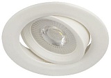 KL LED 22A-5 4K WH Светильник ЭРА светодиодный круглый поворотн. LED SMD 5W 4000K, белый (100/1600)