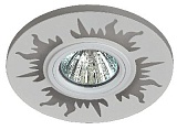 DK LD30 WH /1 Светильник ЭРА декор cо светодиодной подсветкой MR16, 220V, max 11W, белый (50/1500)