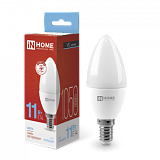 Лампа сд LED-СВЕЧА-VC 11Вт 230В Е14 6500К 1050Лм IN HOME