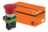 Кнопка грибовидная SB2-BС42 с возвратом, 1НЗ, d22 мм, красная, IP40 TDM