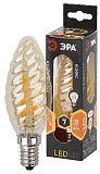 Лампочка светодиодная ЭРА F-LED BTW-7W-827-E14 gold Е14 / E14 7Вт филамент свеча витая золотистая теплый белый свет